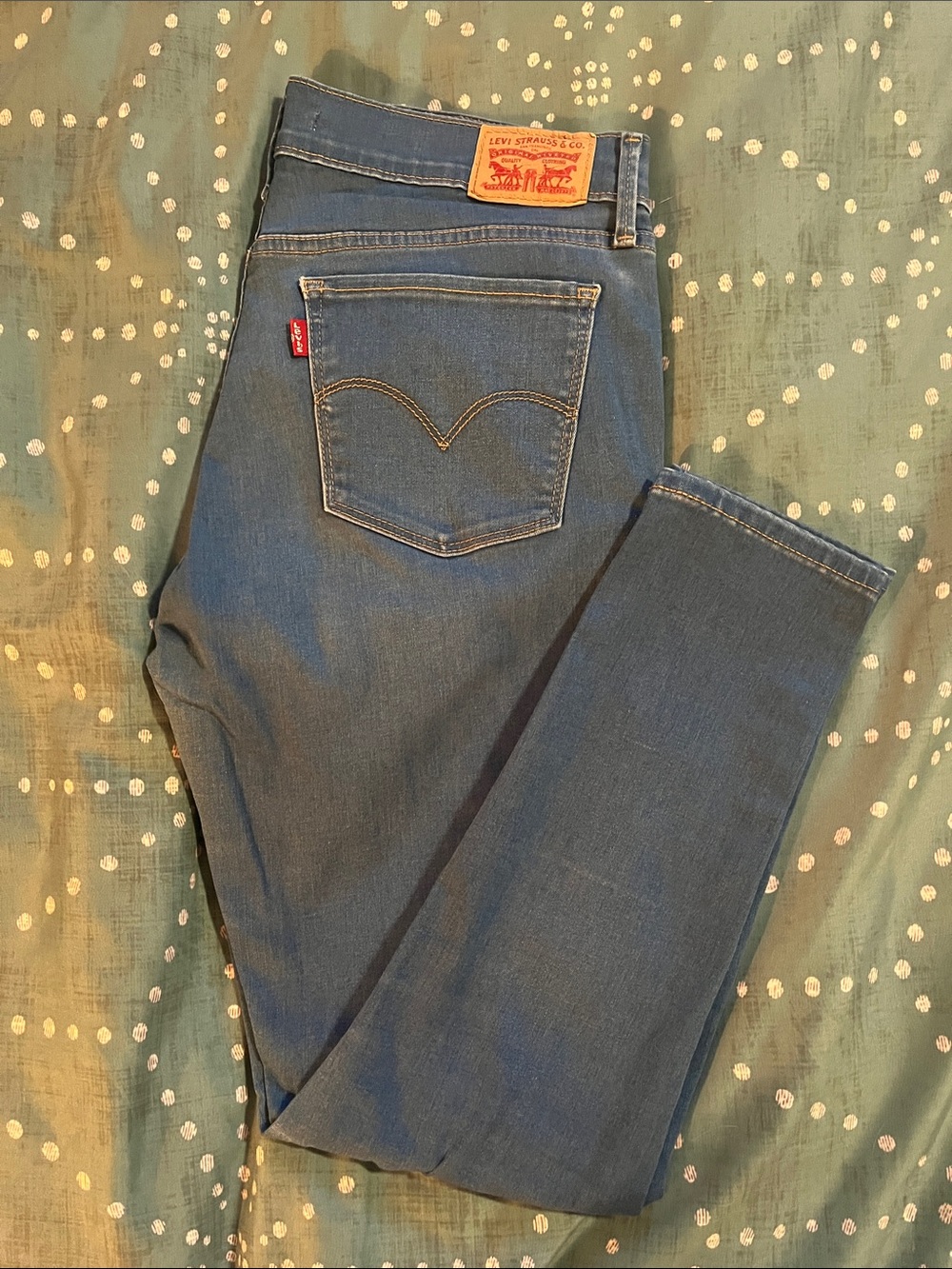 Levi's Medium Blue Straight-Leg Jeans